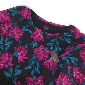 JM Studio Sheath‎ Dress Women's 18W Maxi Floral Dark Fairy Romantic Whimsygoth